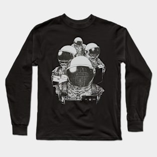 Astronaut Drawing - Space Long Sleeve T-Shirt